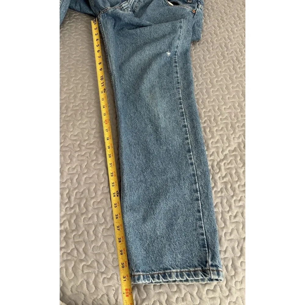 Men’s Vtg Orange Tab Levi’s 505 Regular Fit Straight Leg 38 X 32 Jeans 1997 Y2K